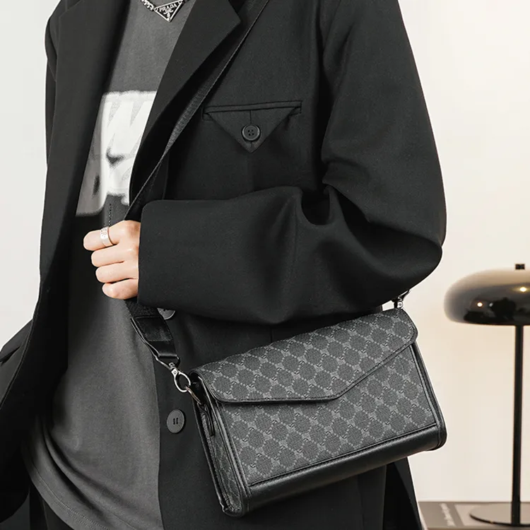 CARTELO PU Crossbody Bag, Shoulder Bag Unisex Square/Pattern-7