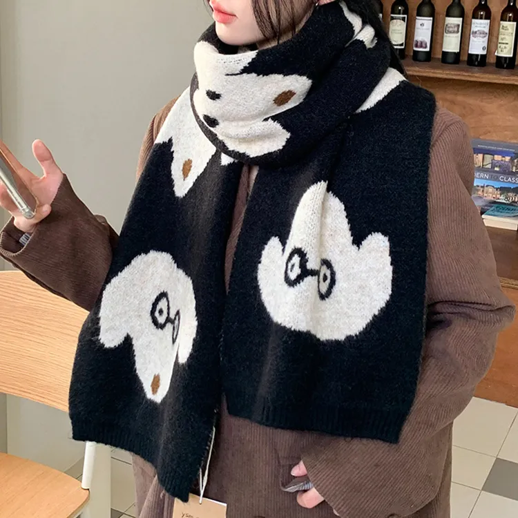 CARTELO Polyester Knit Scarves Unisex Gift Box Set-2