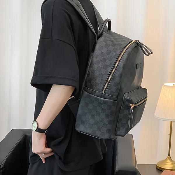 CARTELO PVC Laptop Backpack Regular Unisex Black-3