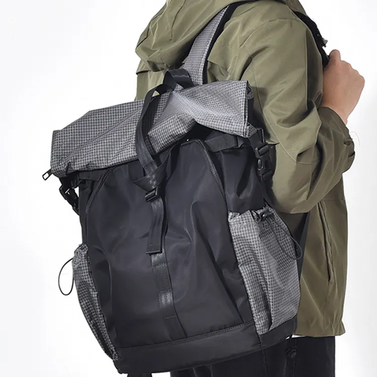 CARTELO Oxford Backpack Unisex Gray/Black-2