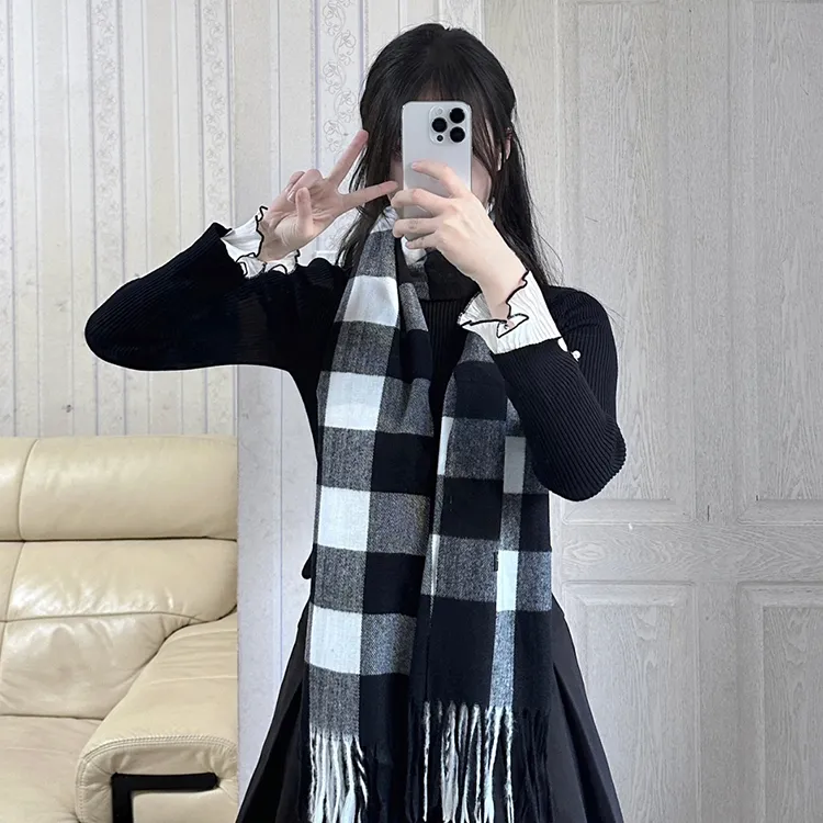 CARTELO Polyester Knit Scarves Unisex-1