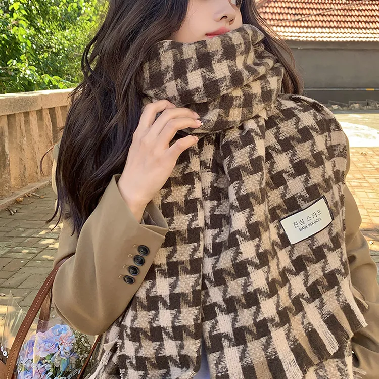 CARTELO Polyester Knit Scarves Unisex-4