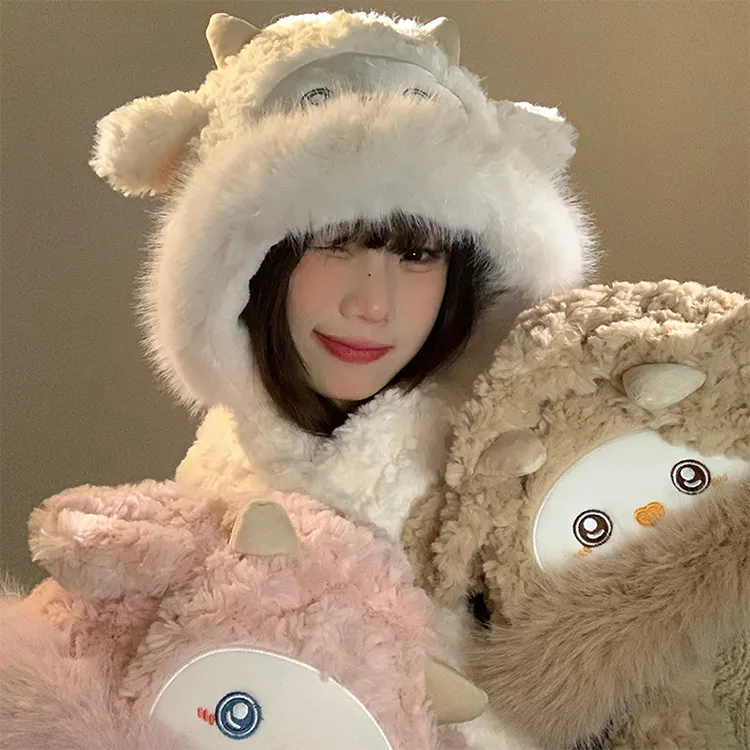 CARTELO Polyester Hoods & Plush Hats Unisex Gift Box Set-1