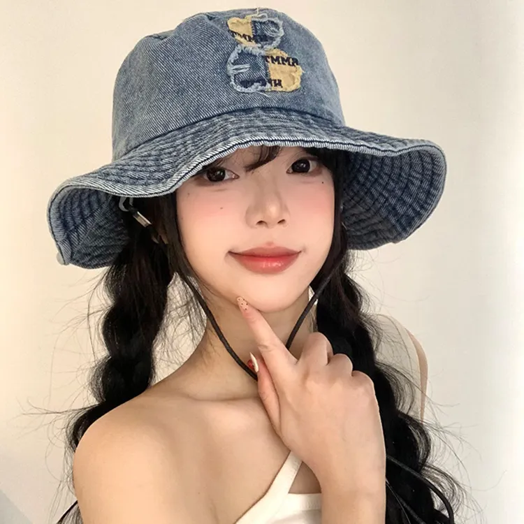 CARTELO Denim Bucket Hats Unisex-1