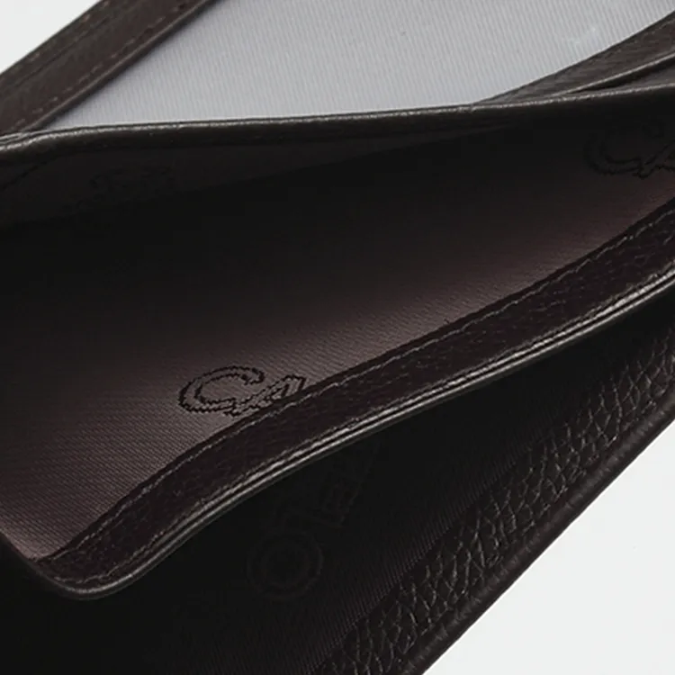 CARTELO Top Grain Cow Leather Wallet Regular Men's Black-4