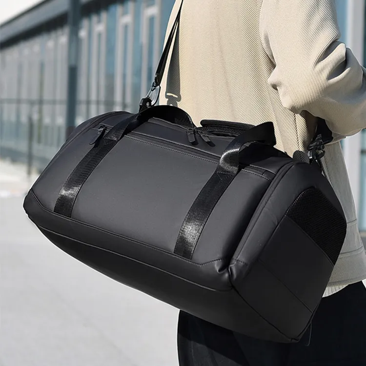 CARTELO Polyester With PU Travel Bag Men's Black-1