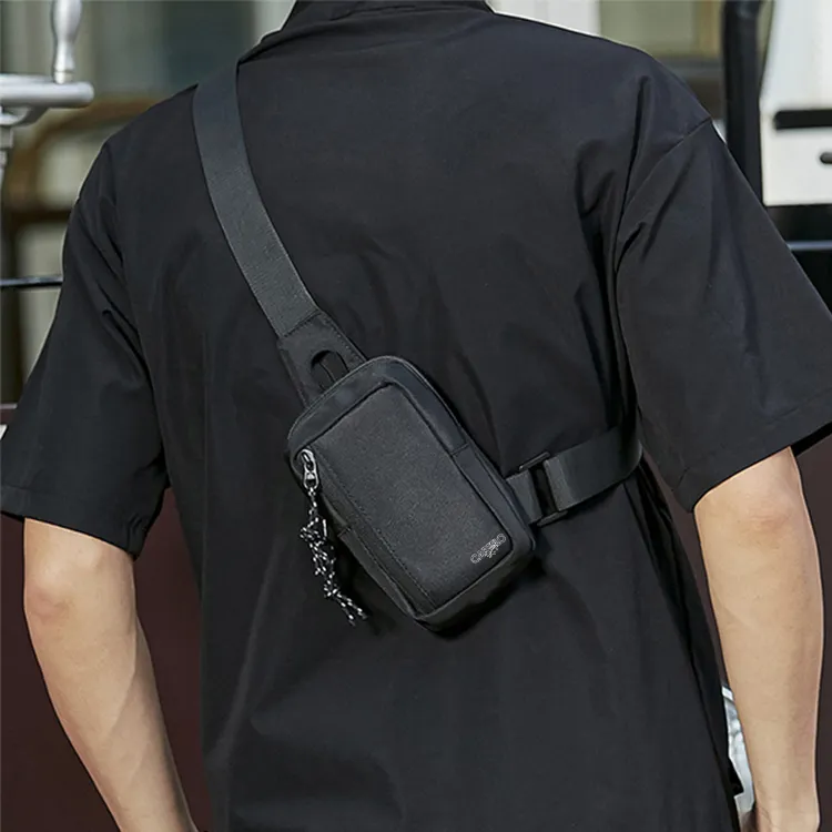 CARTELO Oxford Sling Bag Regular Unisex Black-1