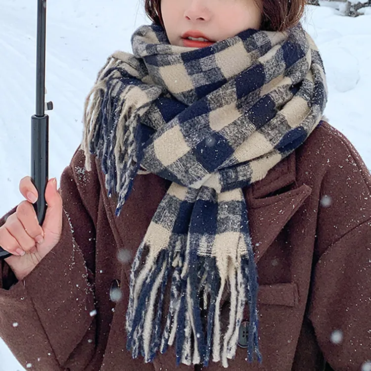 CARTELO Polyester Knit Scarves Unisex-2