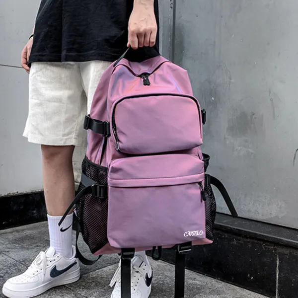 CARTELO Nylon Backpack Laptop Bag Regular Unisex Multicolor-5