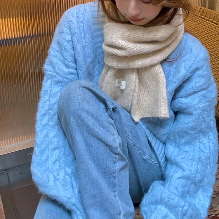 CARTELO Acrylic Knit Scarves Unisex Gift Box Set-2