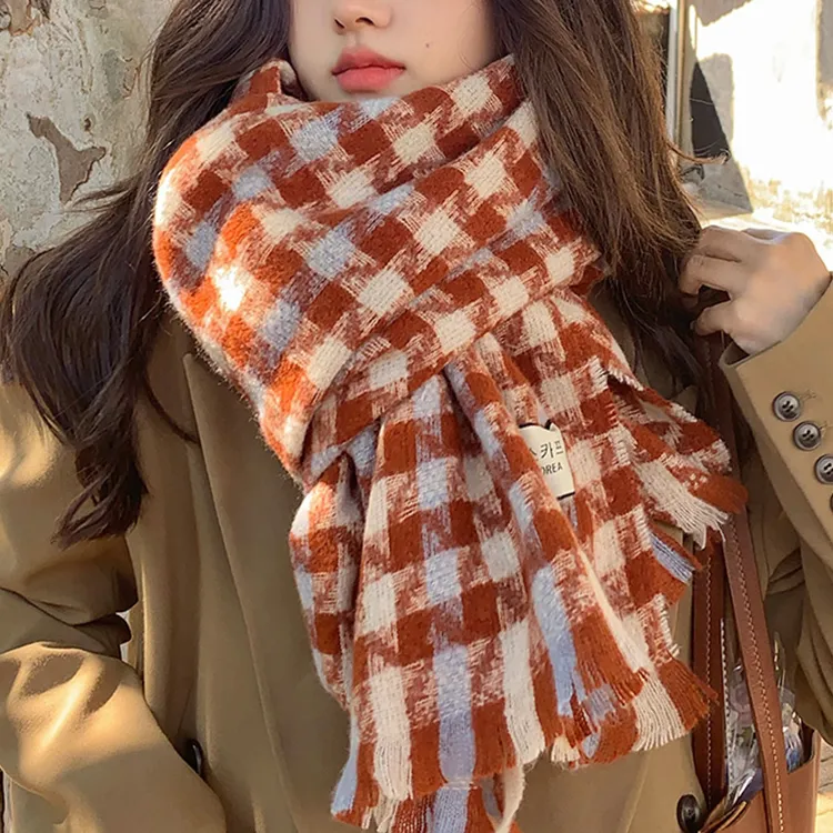 CARTELO Polyester Knit Scarves Unisex-8
