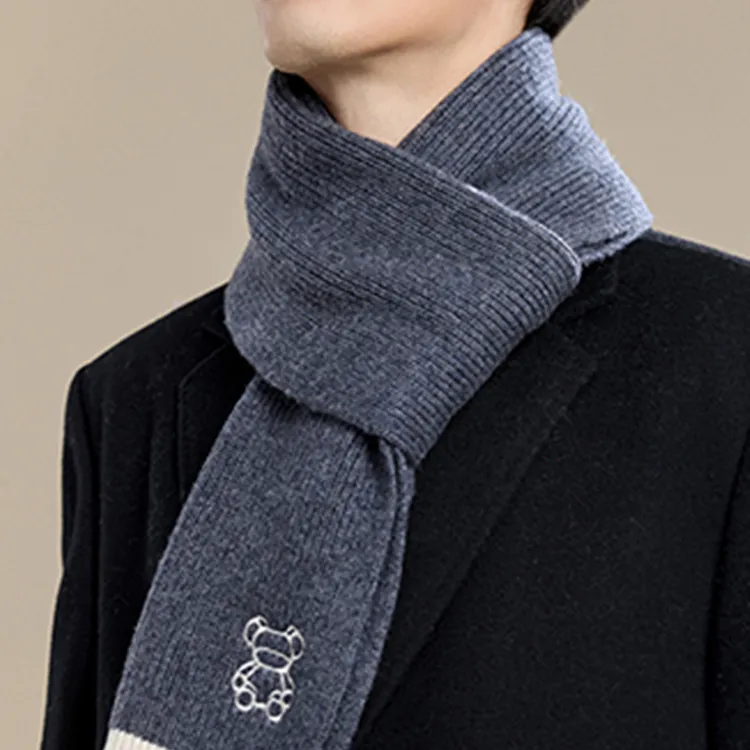 CARTELO Wool Knit Scarves Unisex Gift Box Set-5