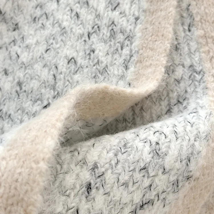 CARTELO Wool Knit Scarves Unisex Multicolor-1