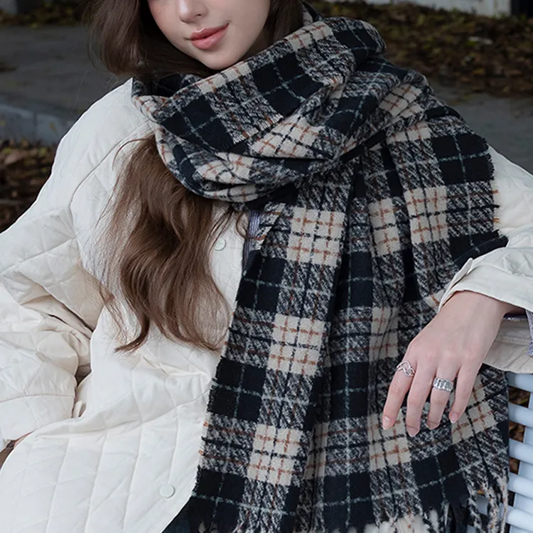 CARTELO Polyester Knit Scarves Unisex-5