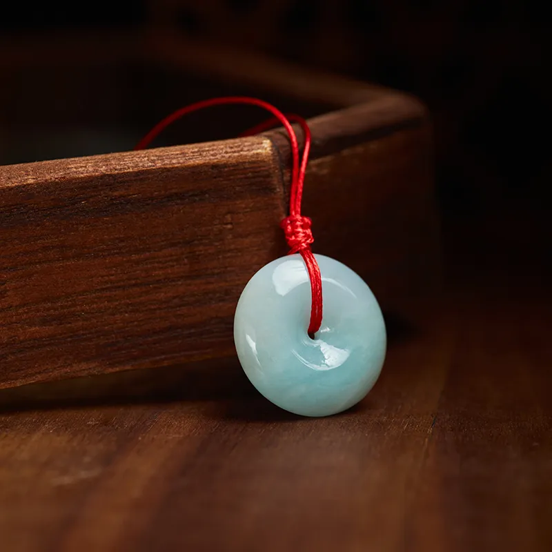 Long Fu Glutinous Jade Jadeite Necklaces Unisex-1