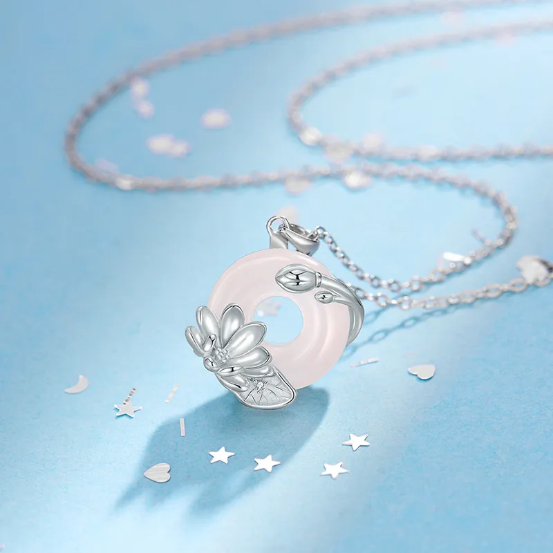 Long Fu Chalcedony Necklaces Women's-2