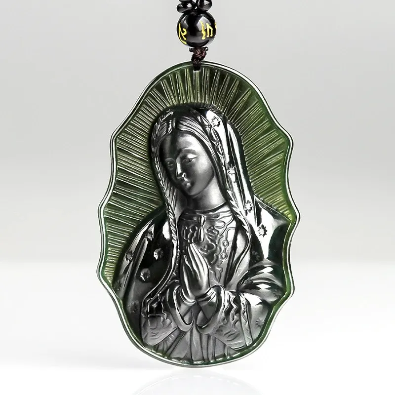Long Fu Hetian Jade Necklaces Green Jade Unisex-4