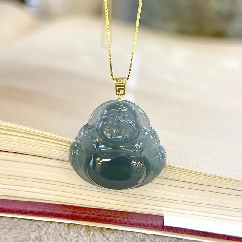 Long Fu Ice Glutinous 18K Gold Channel Set Necklace, Perfect Gift For Festivals Women's-6