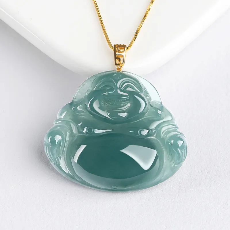 Long Fu Ice Glutinous 18K Gold Channel Set Necklace, Perfect Gift For Festivals Women's-3