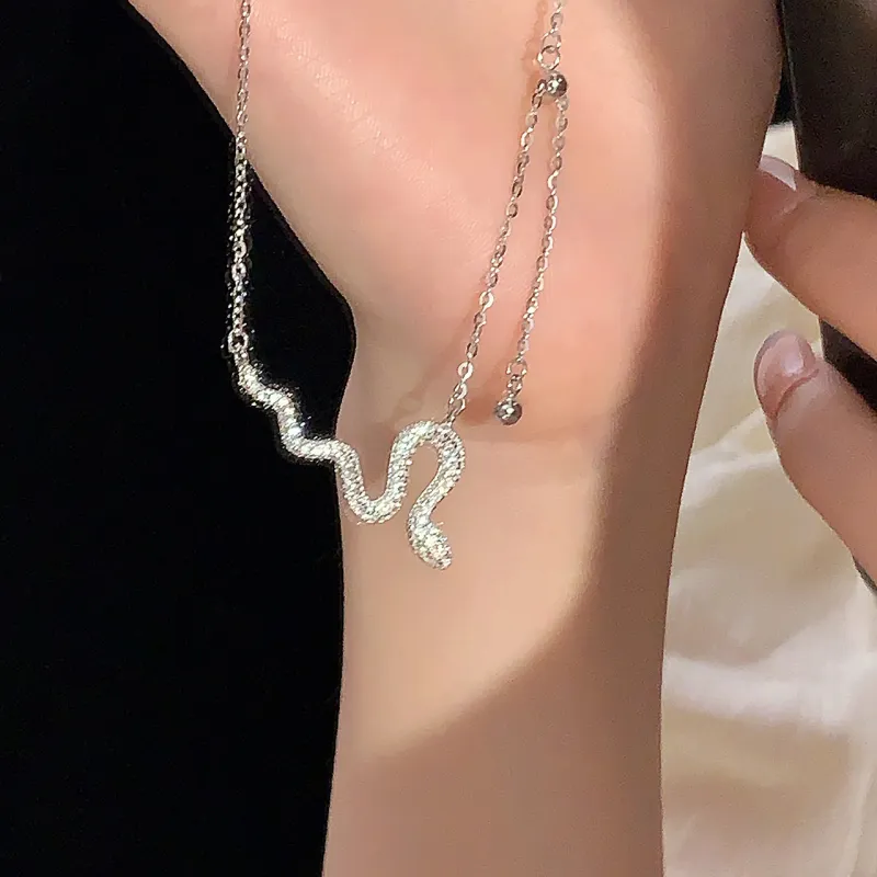 Long Fu S925 Silver Necklaces Women's-2