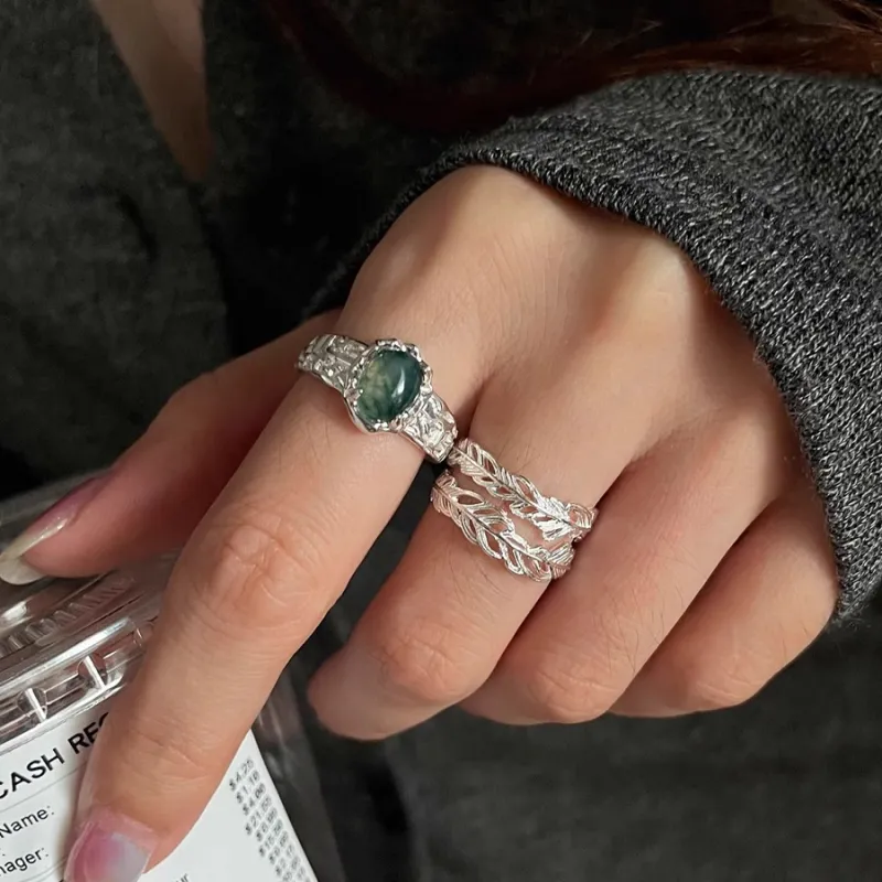 Long Fu Jade Rings Unisex-1