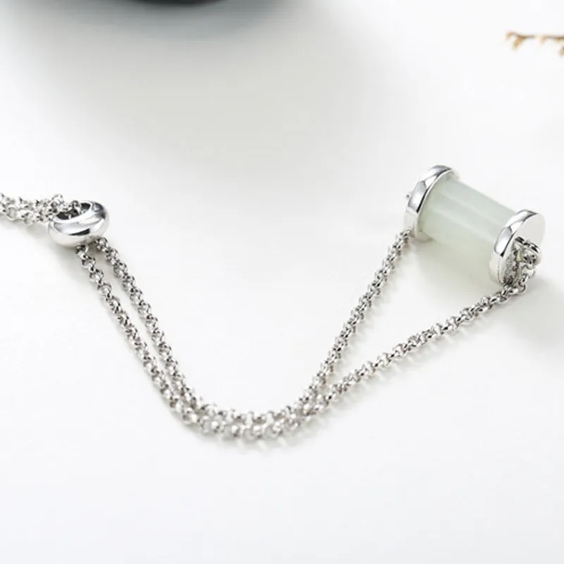 Long Fu Hetian Jade Bracelets White Jade/Pale Greenish White Jade Women's-2