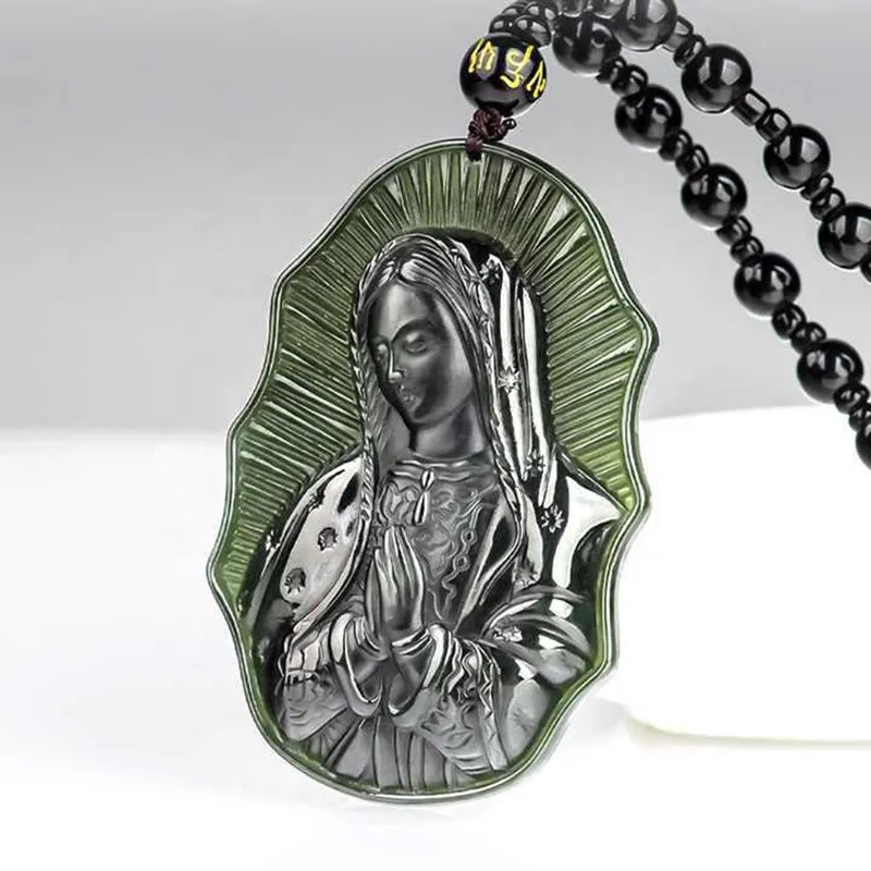 Long Fu Hetian Jade Necklaces Green Jade Unisex-3