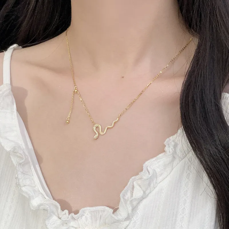 Long Fu S925 Silver Necklaces Women's-1