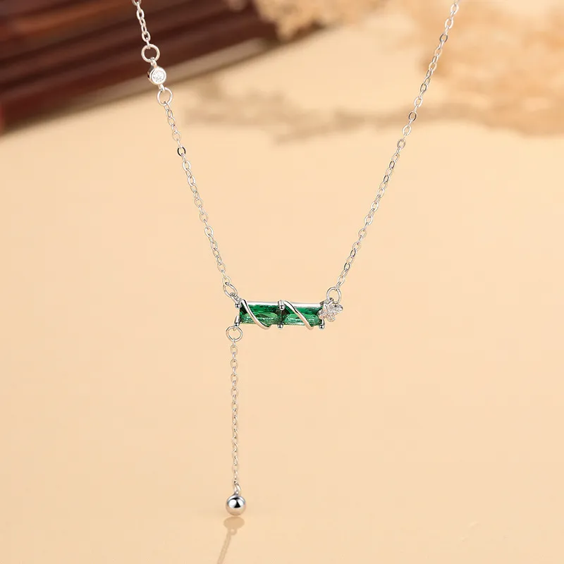 Long Fu 925 Sterling Silver Necklaces Women's-2