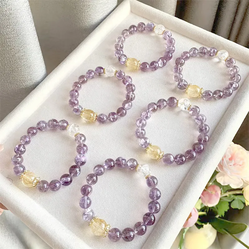Long Fu Crystal Bracelets Women's-3
