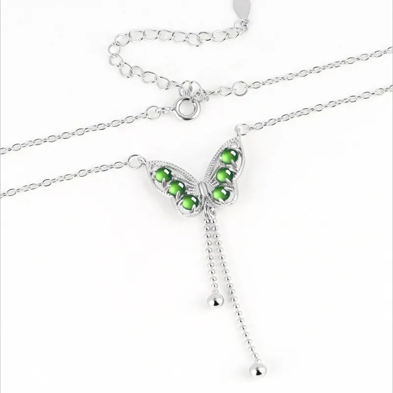Long Fu Ice Glutinous Jadeite Necklaces Women's-2