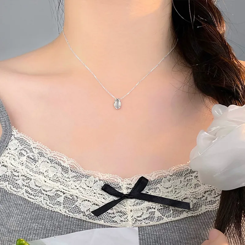 Long Fu Agate Necklaces Women's-5