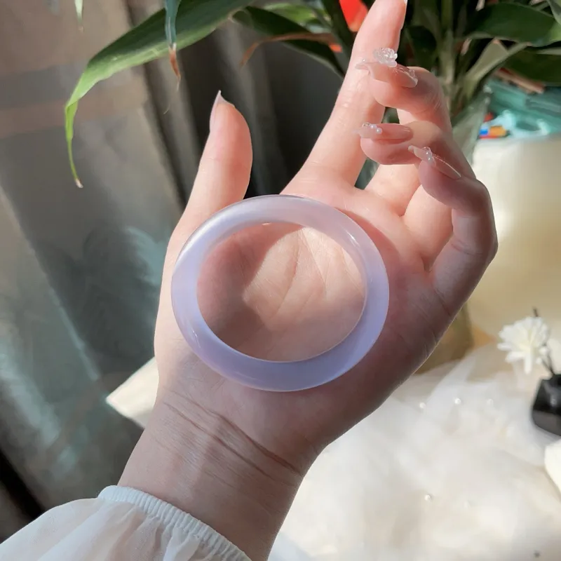 Long Fu Glass Cat Eye Bangle Hand Accessory Plain Circle Girlish Anniversary Exam Pass Women's-4