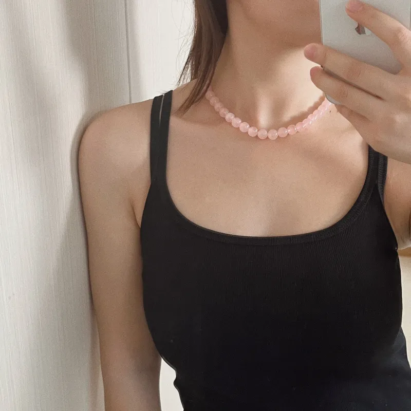 Long Fu Crystal Necklaces Women's-2