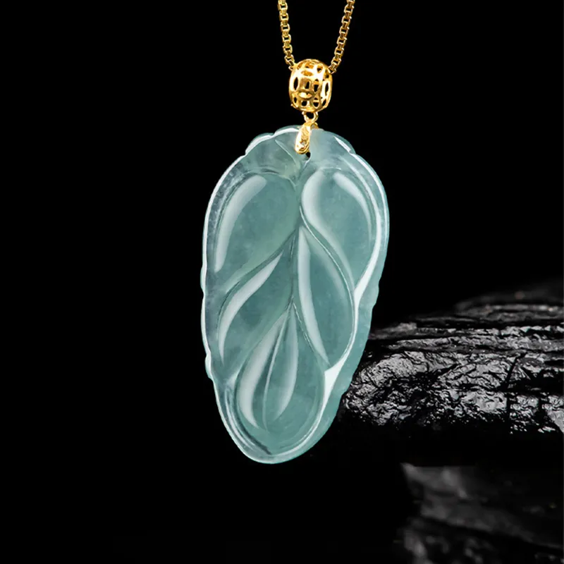 Long Fu Glutinous Jade 18K Gold Clasp Necklace, Festive Accessory Women's-5