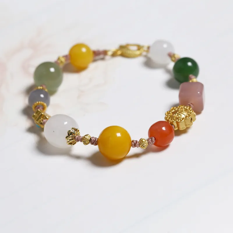 Long Fu Hetian Jade Bracelets White Jade/Pale Greenish White Jade Women's-2