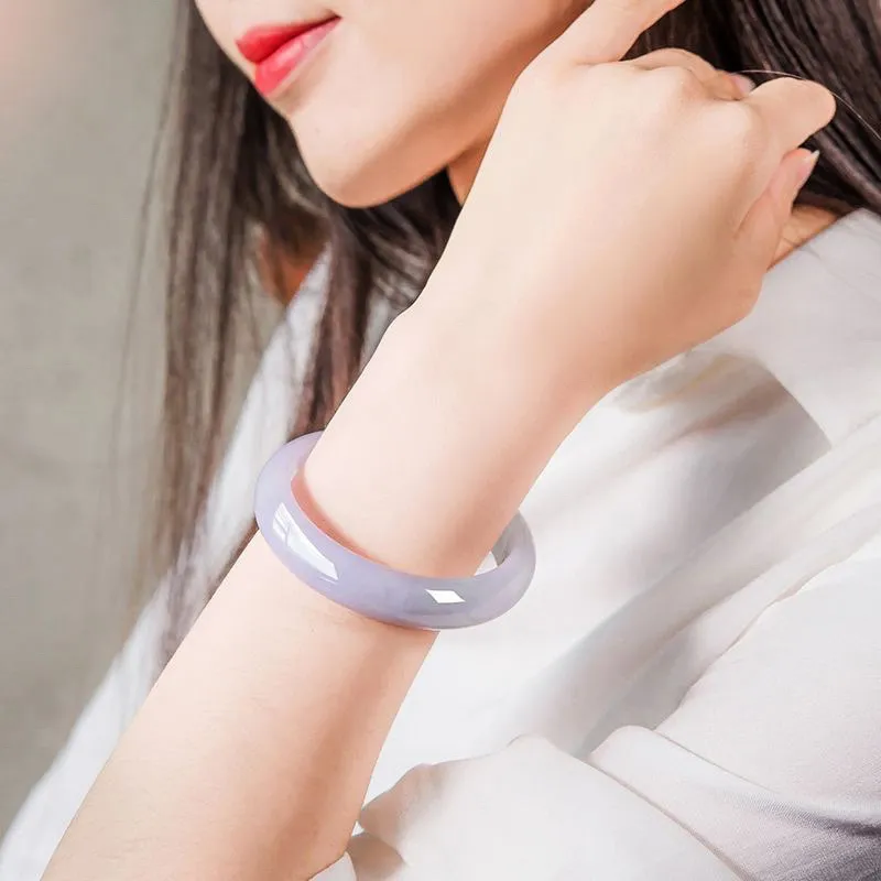 Long Fu Bean Type Complete Circle Bangle Ideal For Elderly During Festive Season Women's-1