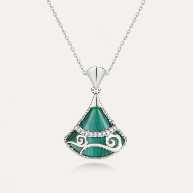 Long Fu Malachite Necklaces Women's-4