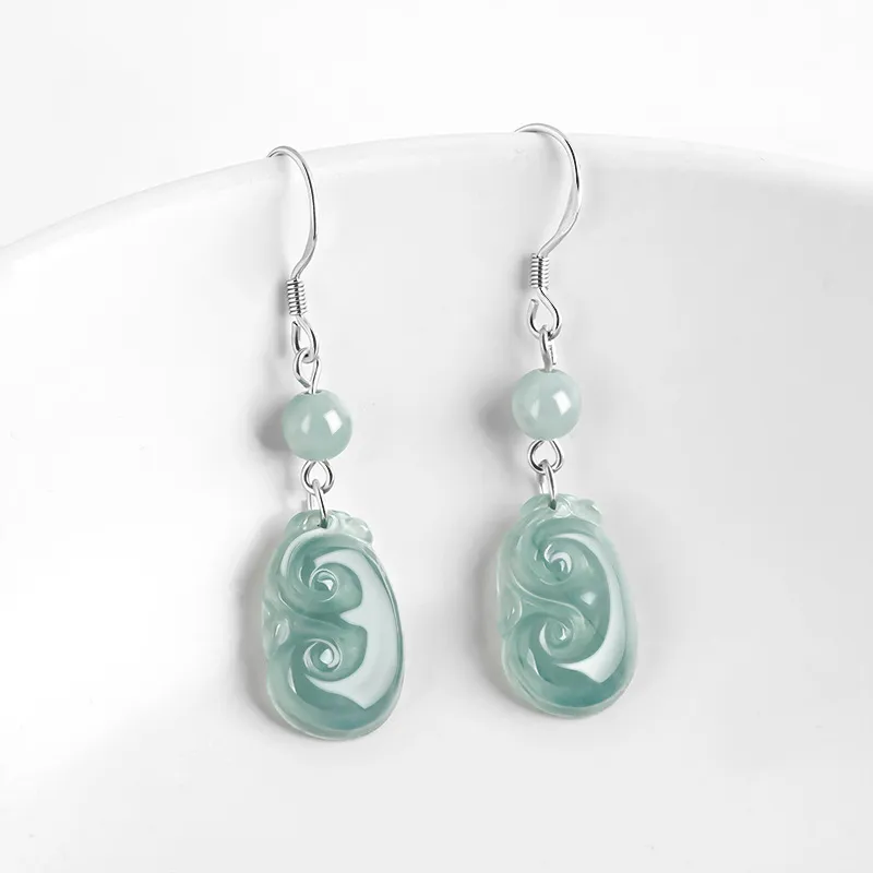 Long Fu Glutinous Jade Necklaces Women's-1