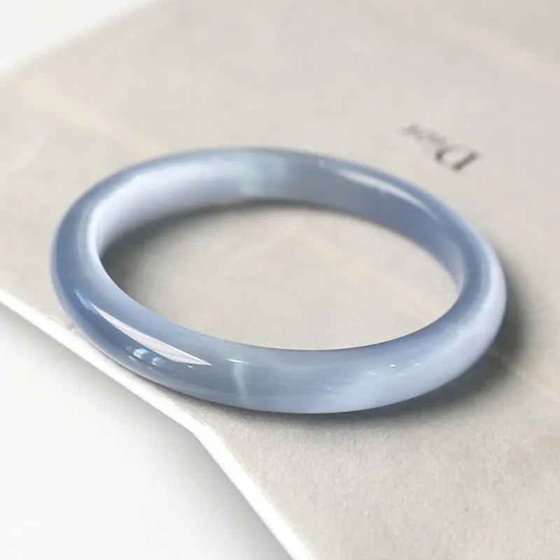 Long Fu Glass Cat Eye Bangles Women's-3