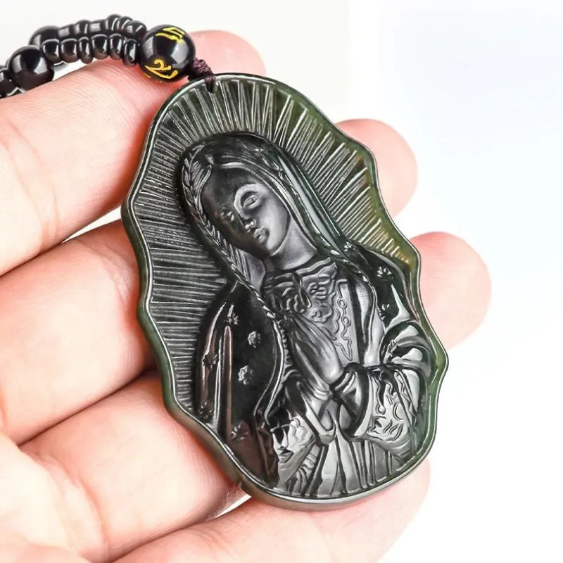 Long Fu Hetian Jade Necklaces Green Jade Unisex-2
