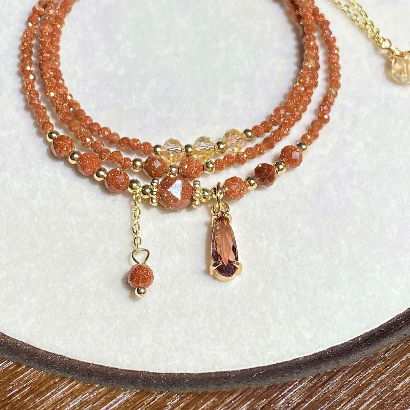 Long Fu Golden Sandstone Bracelets Women's-4