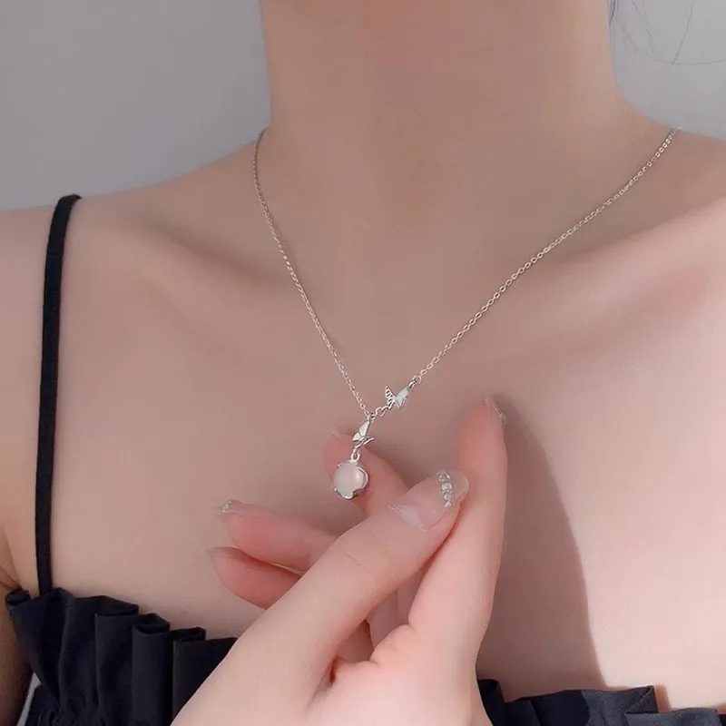 Long Fu Chalcedony Necklaces Women's-4