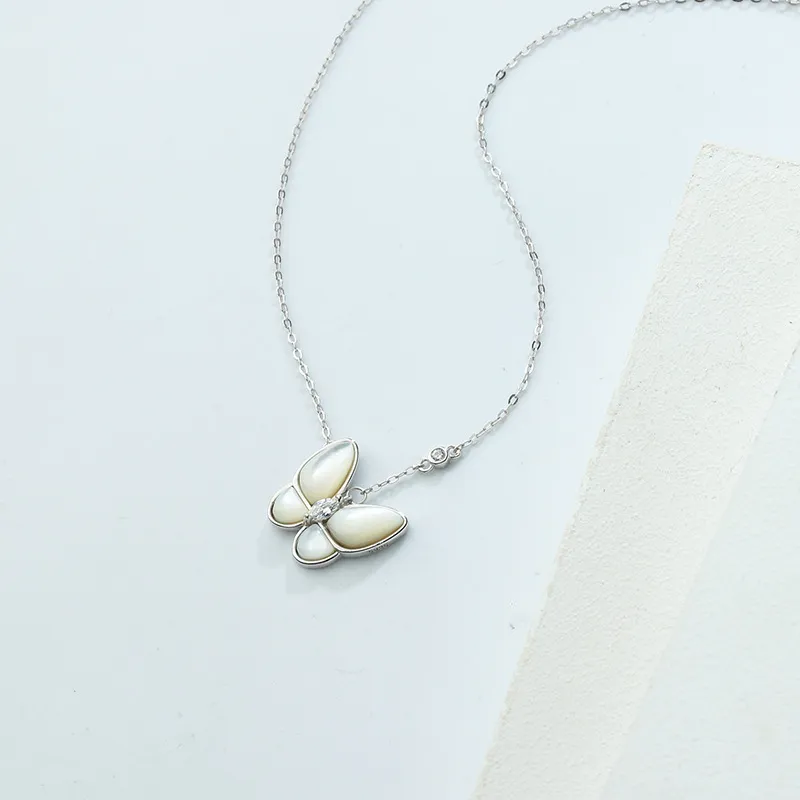Long Fu S925 Silver Necklaces Women's-5