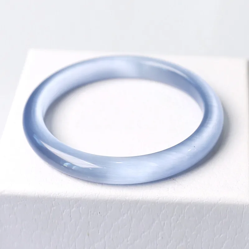 Long Fu Glass Cat Eye Bangles Women's-4