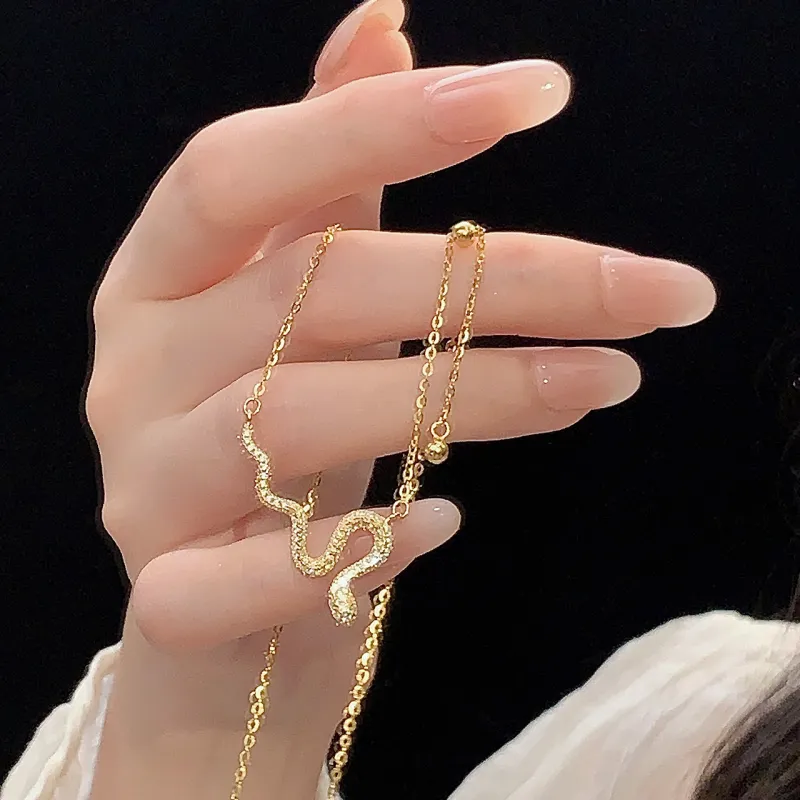 Long Fu S925 Silver Necklaces Women's-5