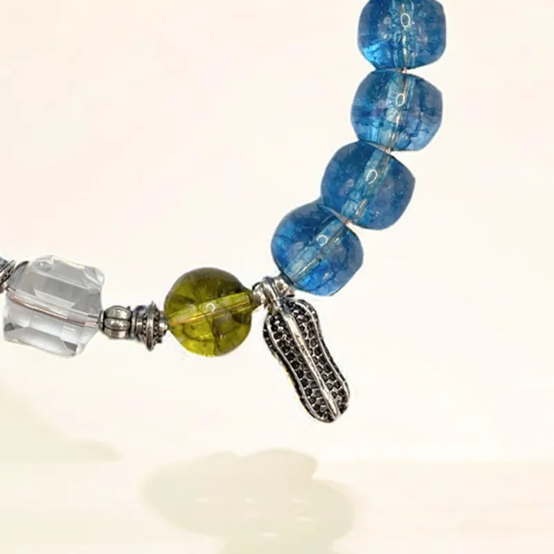 Long Fu Czech Beads Bracelets Women's-5