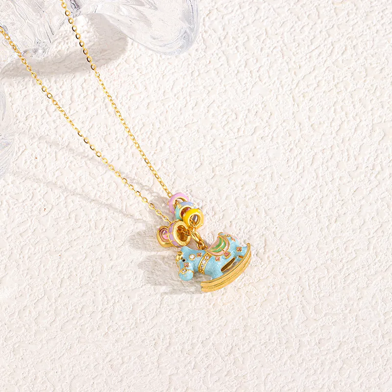 Long Fu S925 Silver Necklaces Women's-4