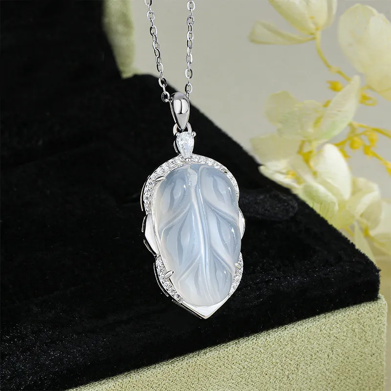 Long Fu Chalcedony Necklaces Women's-2