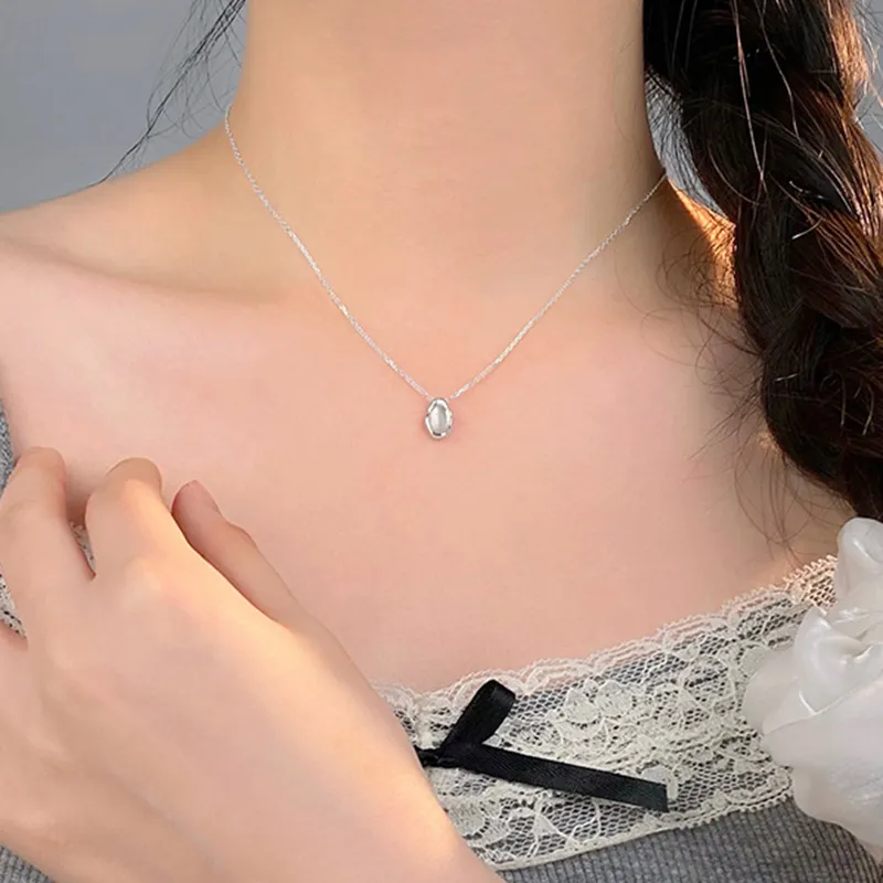 Long Fu Agate Necklaces Women's-3